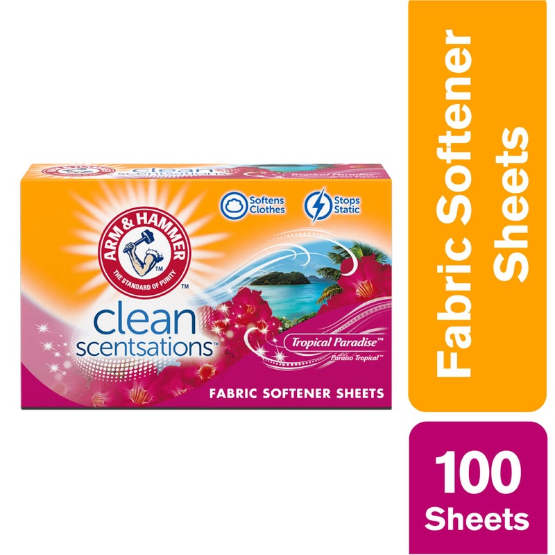 ARM & HAMMER Fabric Softener Sheets, Tropical Paradise, 100 ct - Image 2